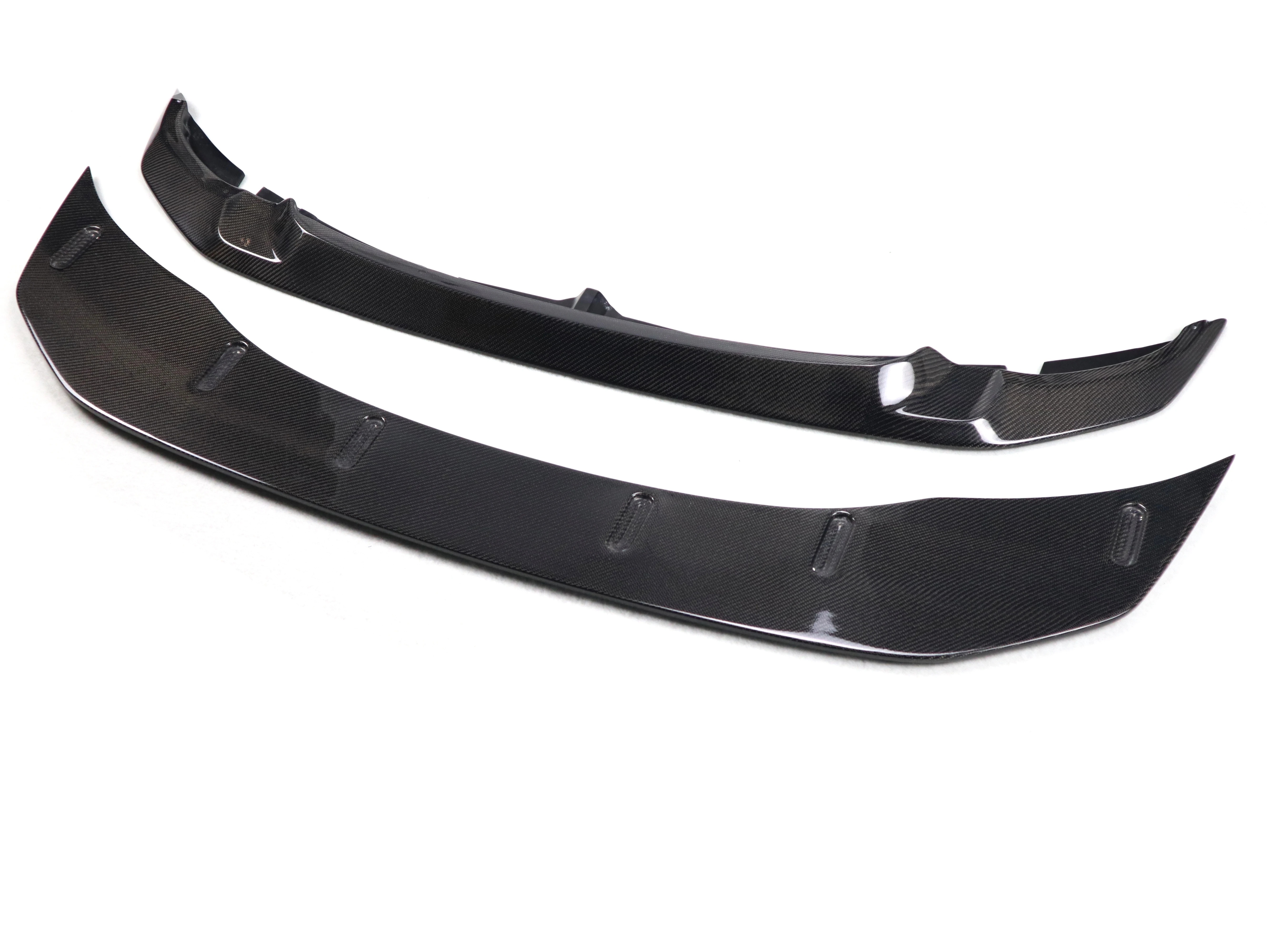 GTS Type 2PCS Carbon Front Bumper Lip for  F80 F82 F83 M3 M4 2014-2019 Car Accessories